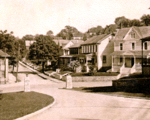 Bellefonte Academy 11 Looking Out The Gates And Down Logan St