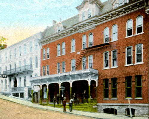 Garman House And Left Garman Opera House Directly South Of The Courthouse